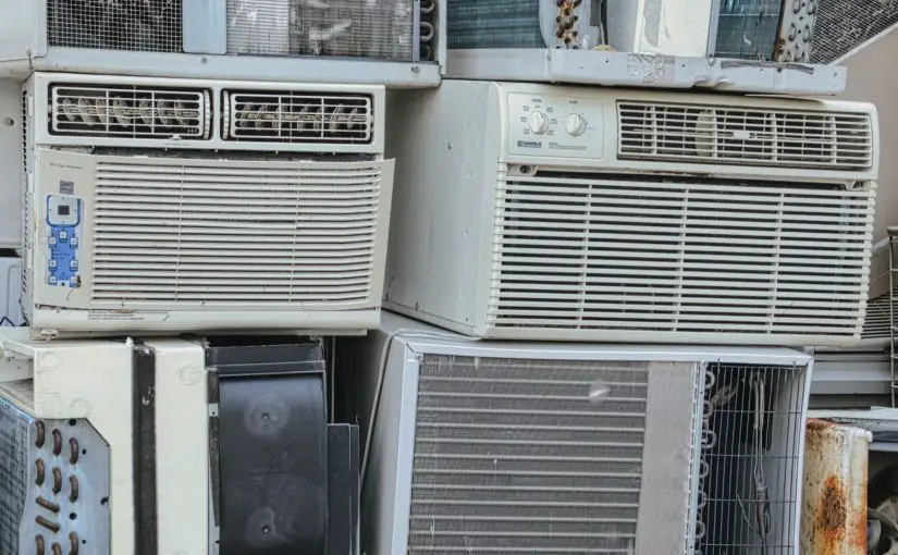 Can you install a window AC on its side