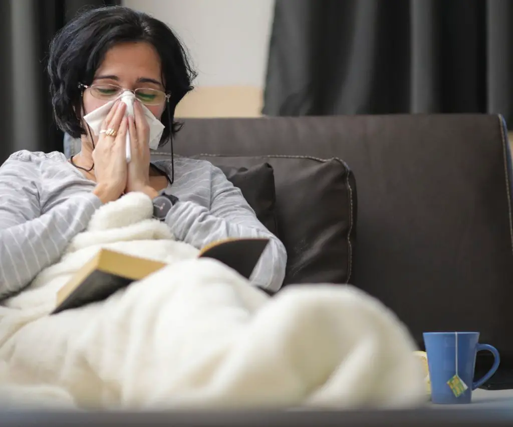 best place to put a humidifier when sick near the bed