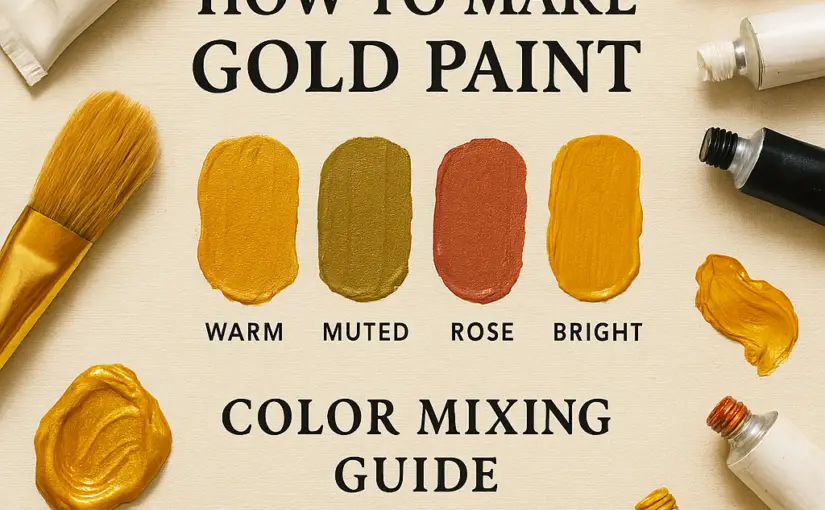 How to Make Gold Paint. The Color Mixing Guide