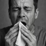sneezing from dust and allergies