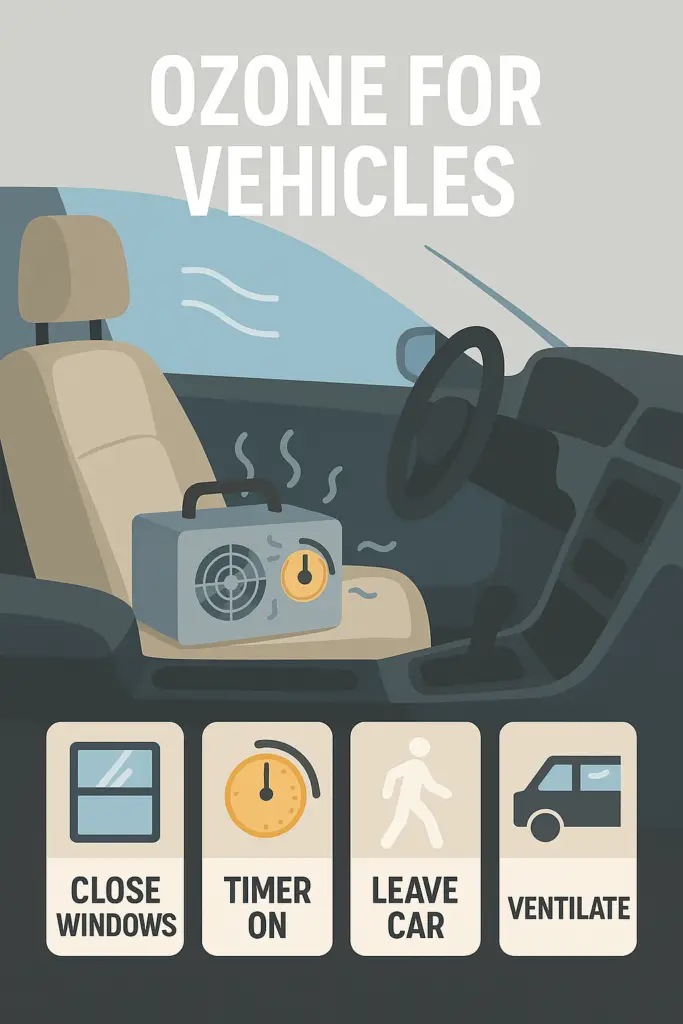 image showing the benefits of using ozone to remove car odors
