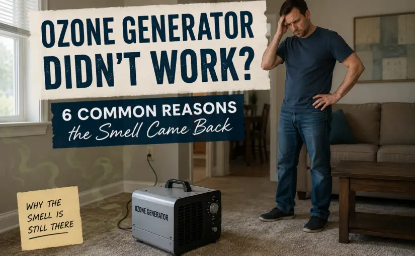 Ozone Generator Didn’t Work? Common Reasons the Smell Came Back