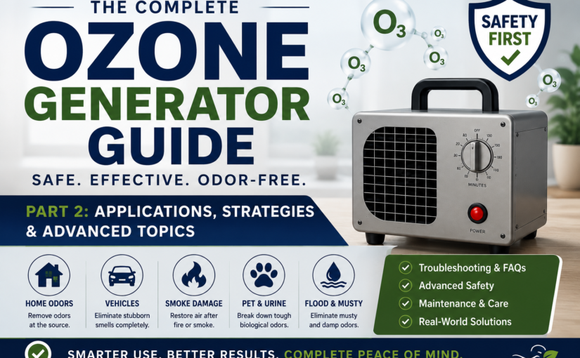 Homeowner’s Ozone Generator Safety Manual (Part 2): Applications, Restoration & Troubleshooting