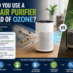 Featured image comparing a HEPA air purifier and an ozone generator to help homeowners choose the right solution for airborne particles and lingering odors.